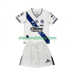 Camisola Club Puebla Criança Equipamento Primeiro 2024-2025 Manga Curta